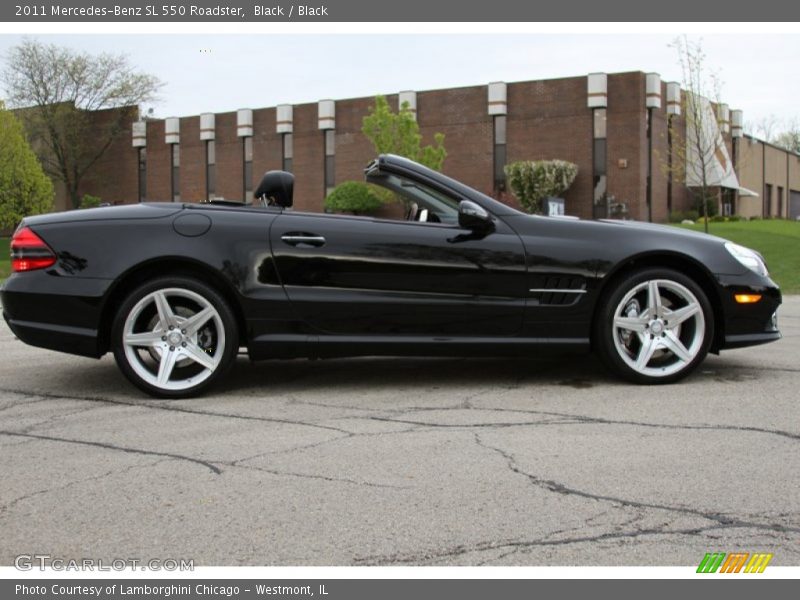 Black / Black 2011 Mercedes-Benz SL 550 Roadster