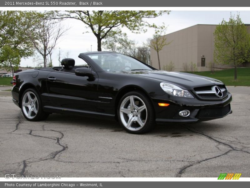 Black / Black 2011 Mercedes-Benz SL 550 Roadster