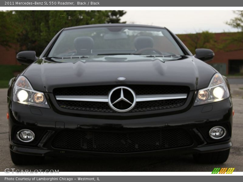 Black / Black 2011 Mercedes-Benz SL 550 Roadster