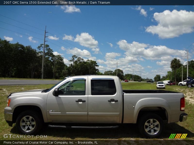 Silver Birch Metallic / Dark Titanium 2007 GMC Sierra 1500 Extended Cab