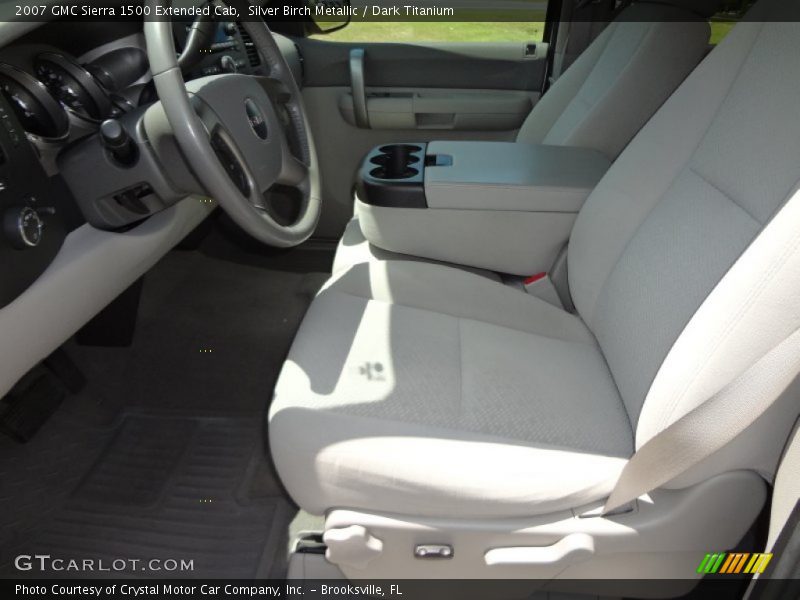 Silver Birch Metallic / Dark Titanium 2007 GMC Sierra 1500 Extended Cab