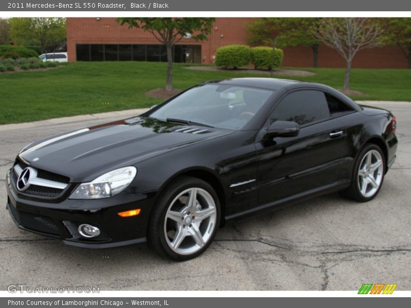 Black / Black 2011 Mercedes-Benz SL 550 Roadster