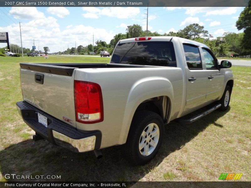 Silver Birch Metallic / Dark Titanium 2007 GMC Sierra 1500 Extended Cab