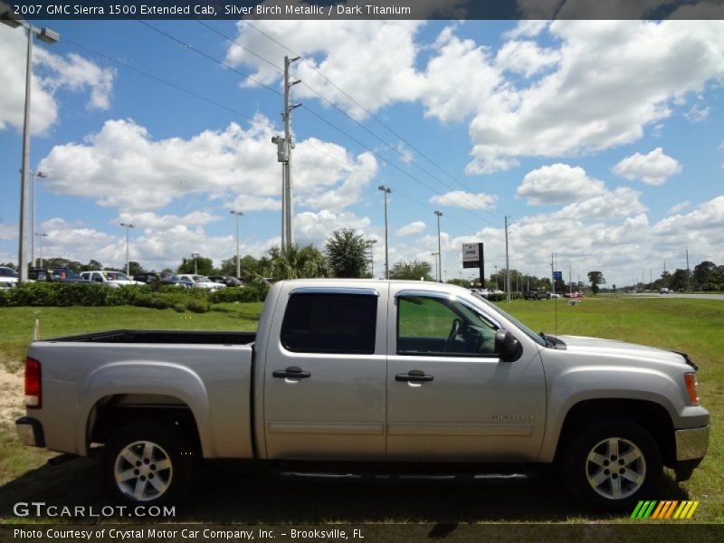 Silver Birch Metallic / Dark Titanium 2007 GMC Sierra 1500 Extended Cab