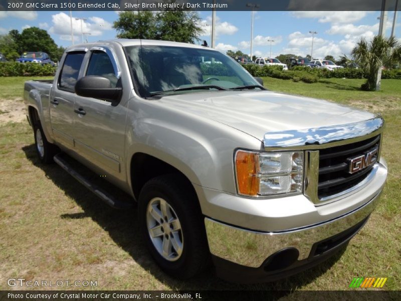 Silver Birch Metallic / Dark Titanium 2007 GMC Sierra 1500 Extended Cab