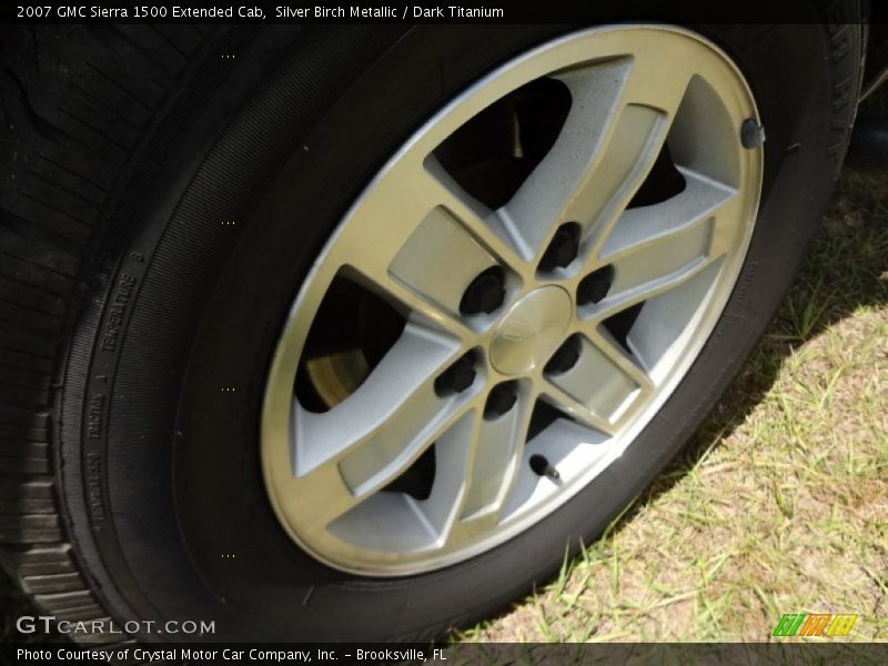 Silver Birch Metallic / Dark Titanium 2007 GMC Sierra 1500 Extended Cab