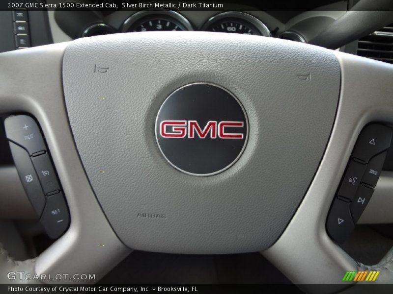 Silver Birch Metallic / Dark Titanium 2007 GMC Sierra 1500 Extended Cab
