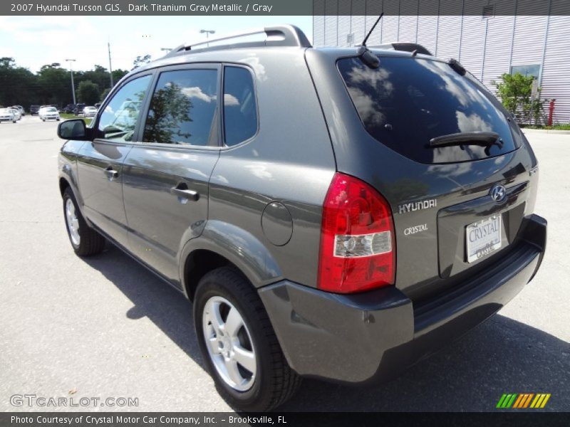 Dark Titanium Gray Metallic / Gray 2007 Hyundai Tucson GLS