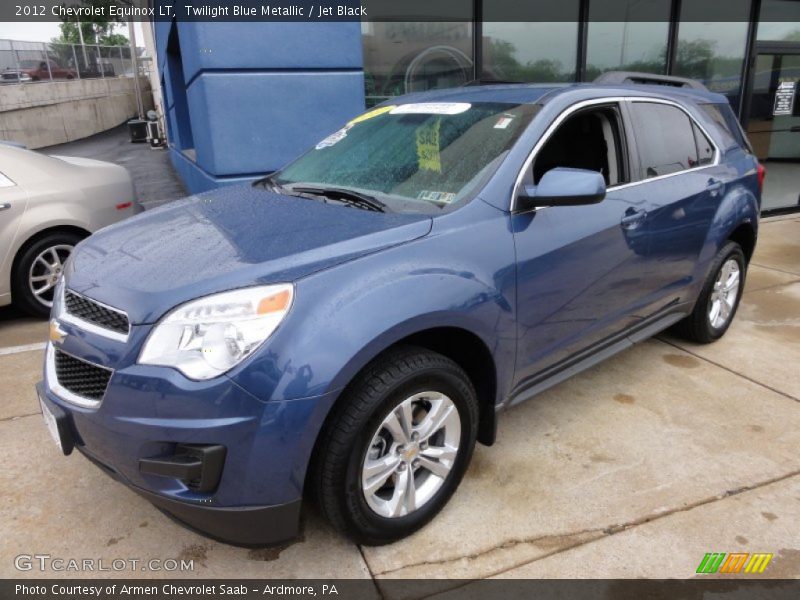 Twilight Blue Metallic / Jet Black 2012 Chevrolet Equinox LT