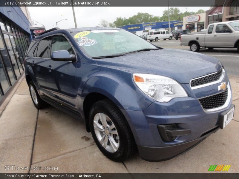 Twilight Blue Metallic / Jet Black 2012 Chevrolet Equinox LT