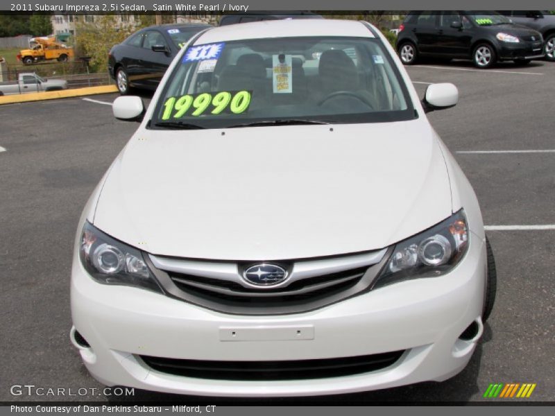 Satin White Pearl / Ivory 2011 Subaru Impreza 2.5i Sedan