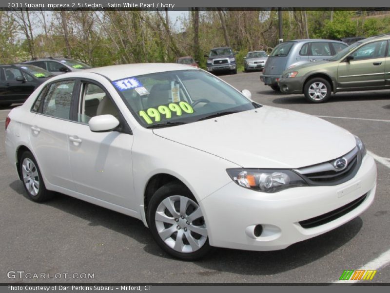Satin White Pearl / Ivory 2011 Subaru Impreza 2.5i Sedan