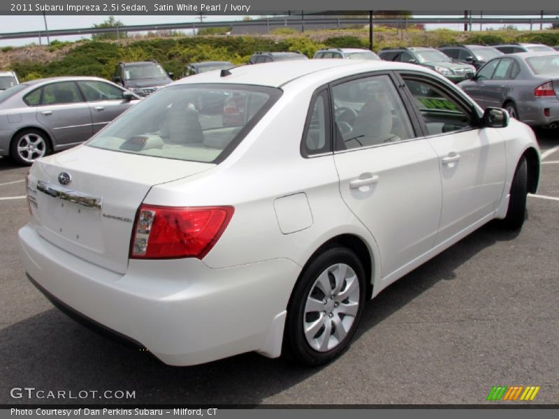 Satin White Pearl / Ivory 2011 Subaru Impreza 2.5i Sedan
