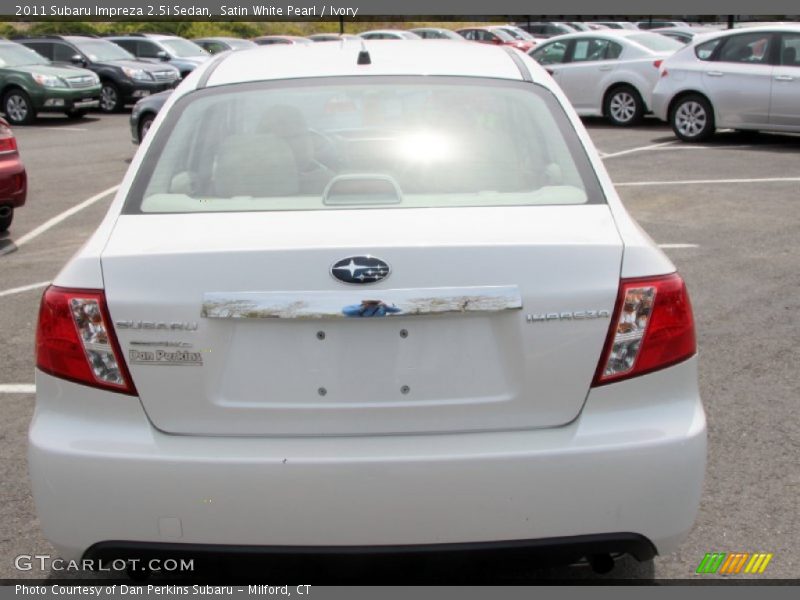 Satin White Pearl / Ivory 2011 Subaru Impreza 2.5i Sedan