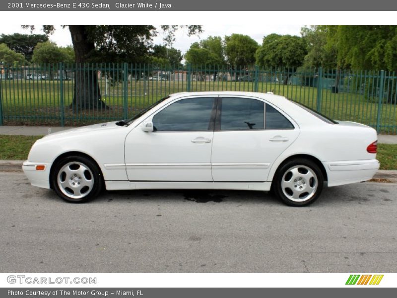 Glacier White / Java 2001 Mercedes-Benz E 430 Sedan