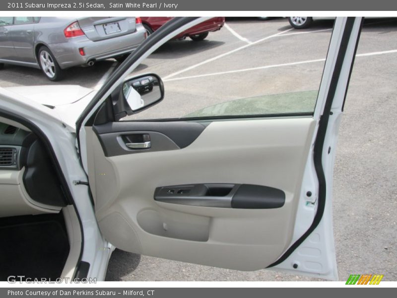 Satin White Pearl / Ivory 2011 Subaru Impreza 2.5i Sedan