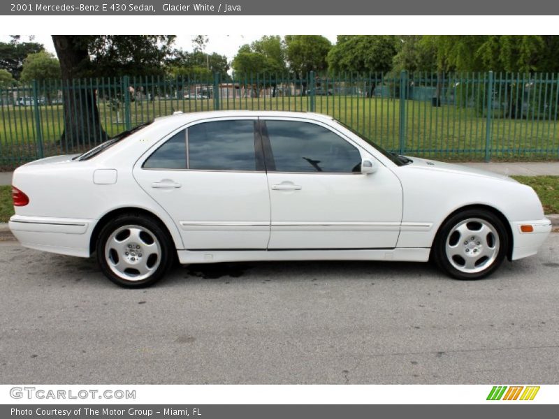 Glacier White / Java 2001 Mercedes-Benz E 430 Sedan