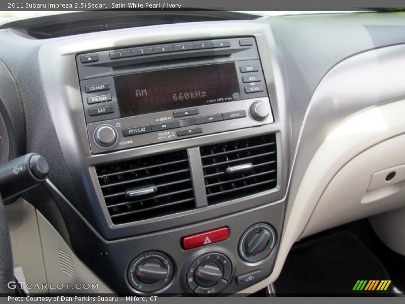 Satin White Pearl / Ivory 2011 Subaru Impreza 2.5i Sedan