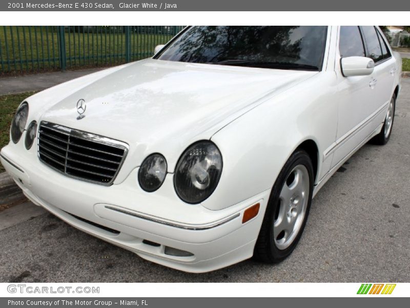 Glacier White / Java 2001 Mercedes-Benz E 430 Sedan