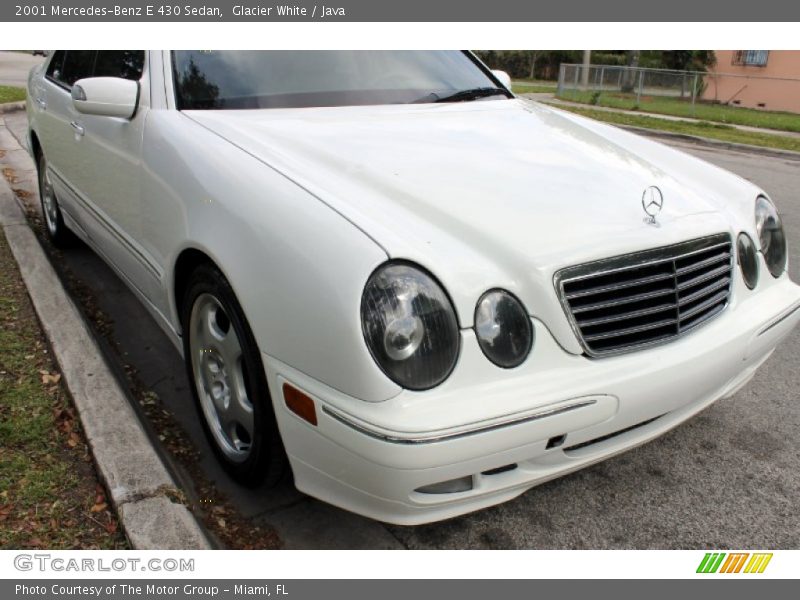 Glacier White / Java 2001 Mercedes-Benz E 430 Sedan