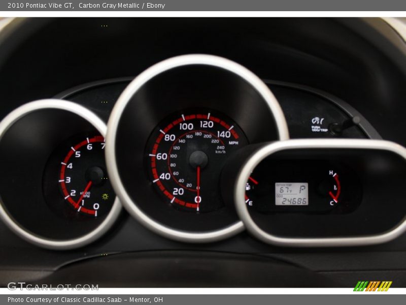 Carbon Gray Metallic / Ebony 2010 Pontiac Vibe GT