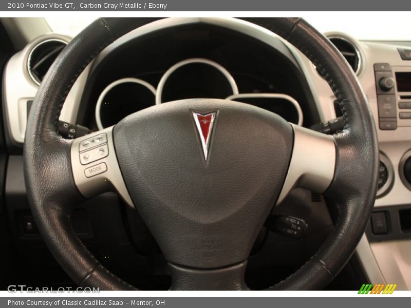 Carbon Gray Metallic / Ebony 2010 Pontiac Vibe GT