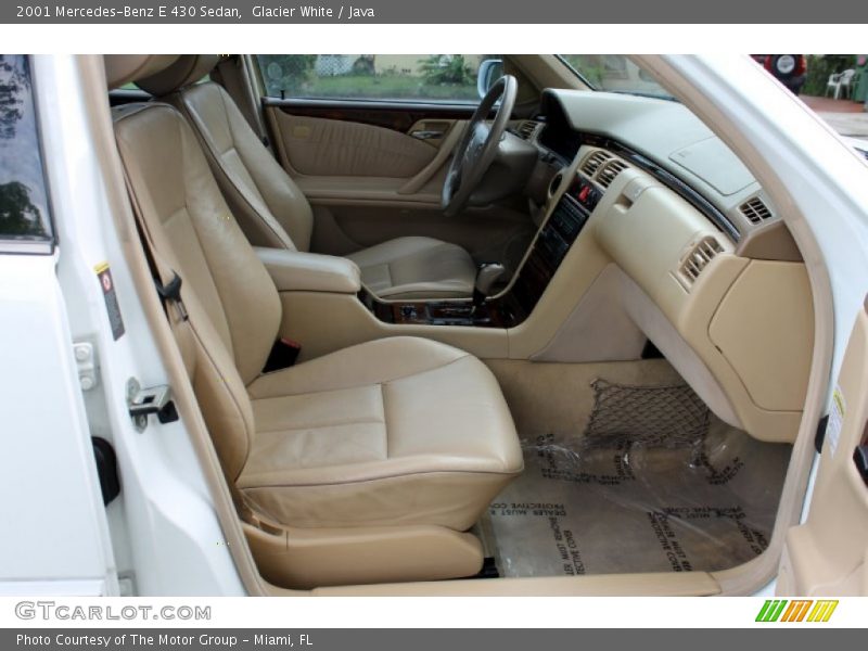 Glacier White / Java 2001 Mercedes-Benz E 430 Sedan