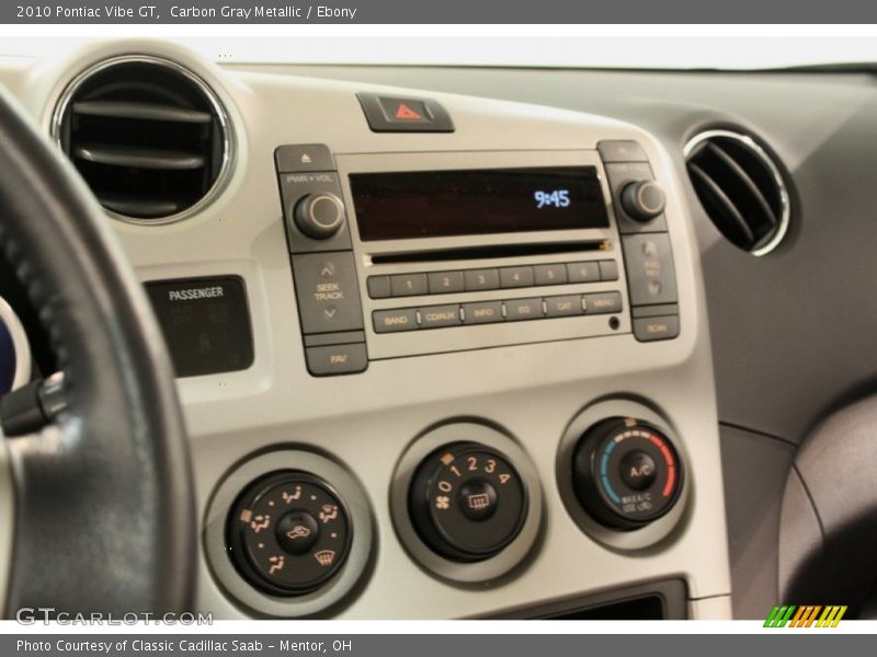 Controls of 2010 Vibe GT