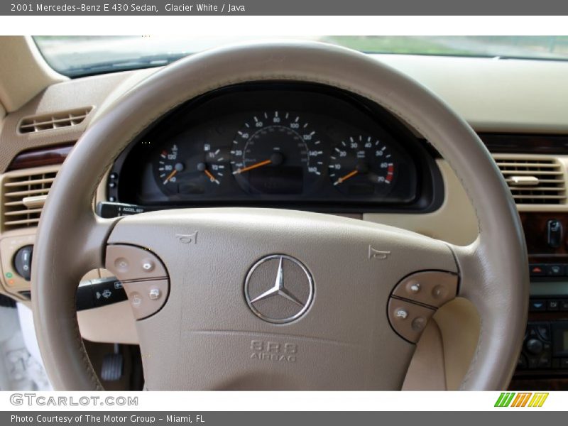 Glacier White / Java 2001 Mercedes-Benz E 430 Sedan