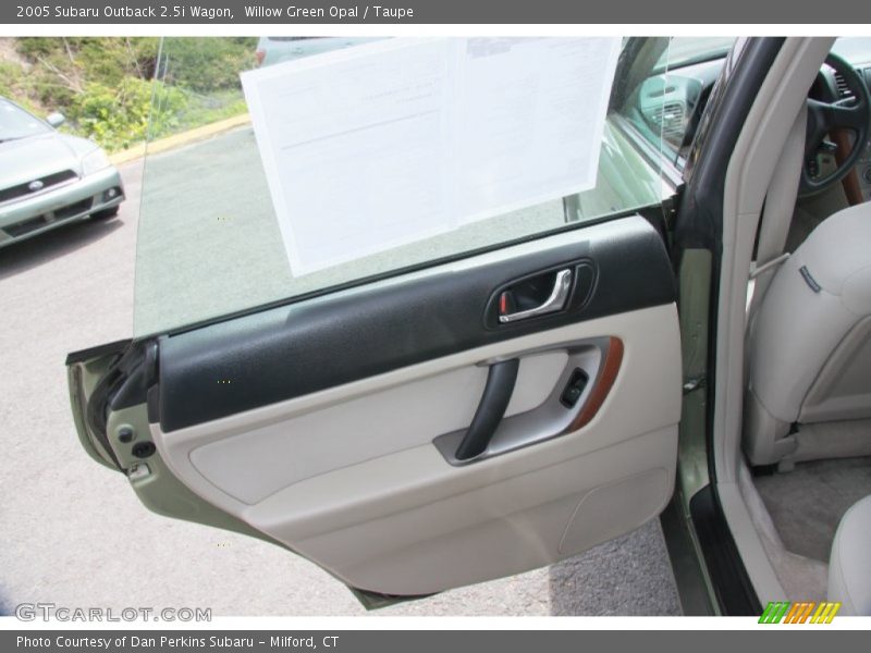 Willow Green Opal / Taupe 2005 Subaru Outback 2.5i Wagon