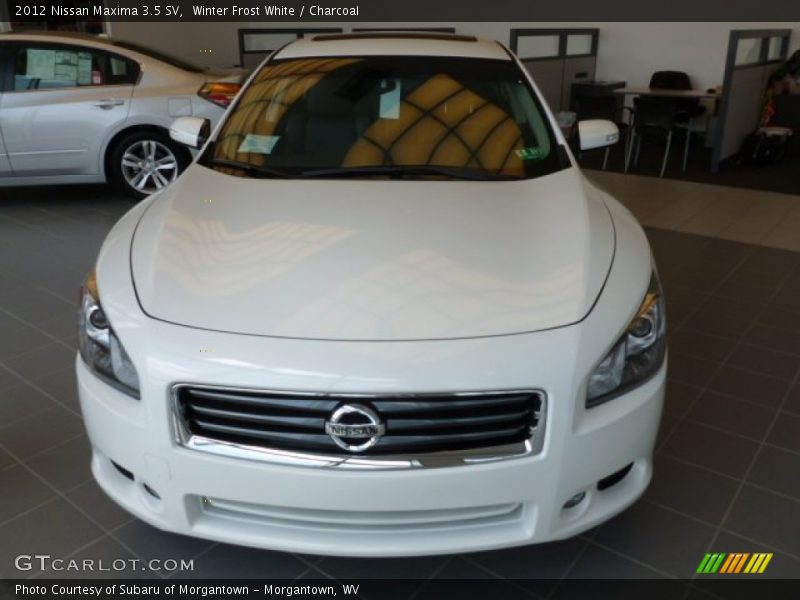 Winter Frost White / Charcoal 2012 Nissan Maxima 3.5 SV