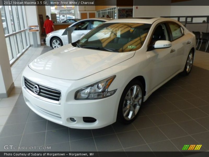 Winter Frost White / Charcoal 2012 Nissan Maxima 3.5 SV