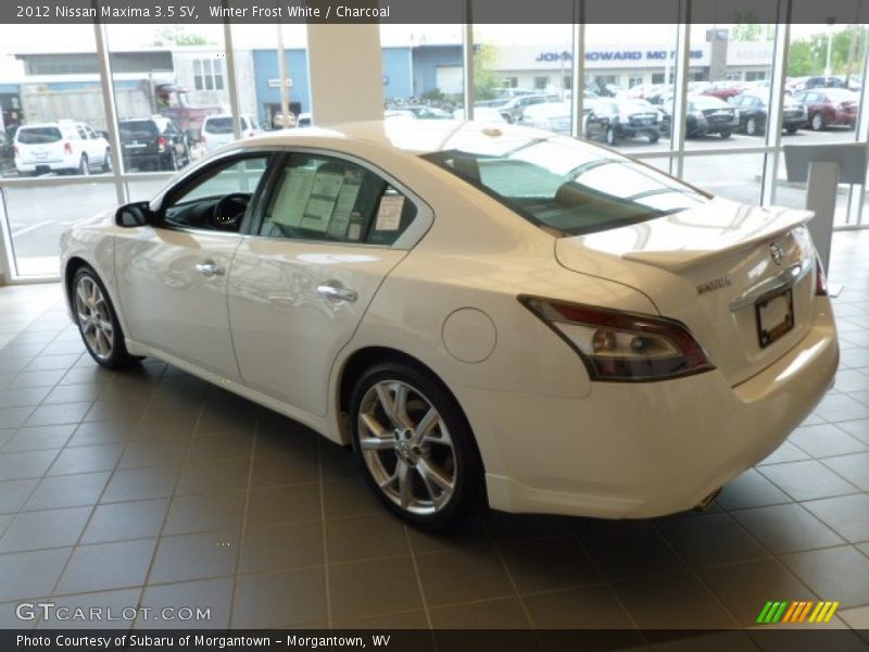 Winter Frost White / Charcoal 2012 Nissan Maxima 3.5 SV