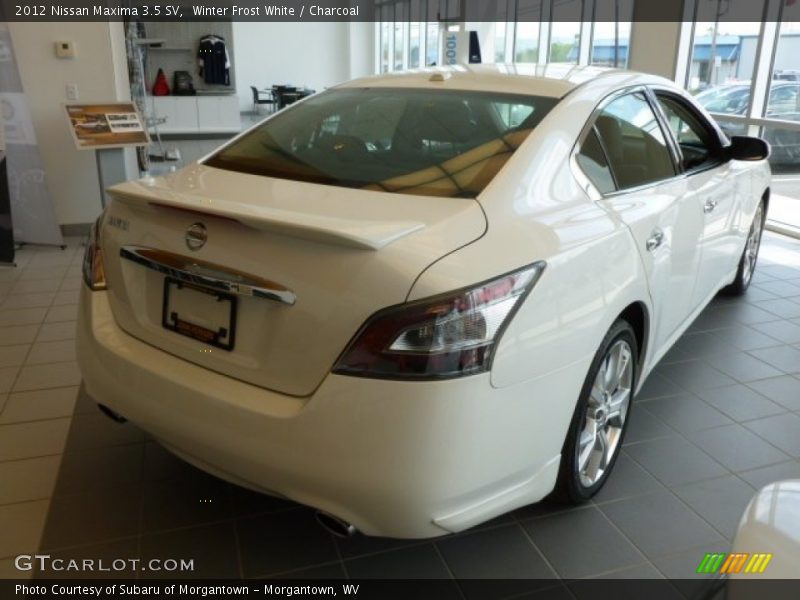Winter Frost White / Charcoal 2012 Nissan Maxima 3.5 SV