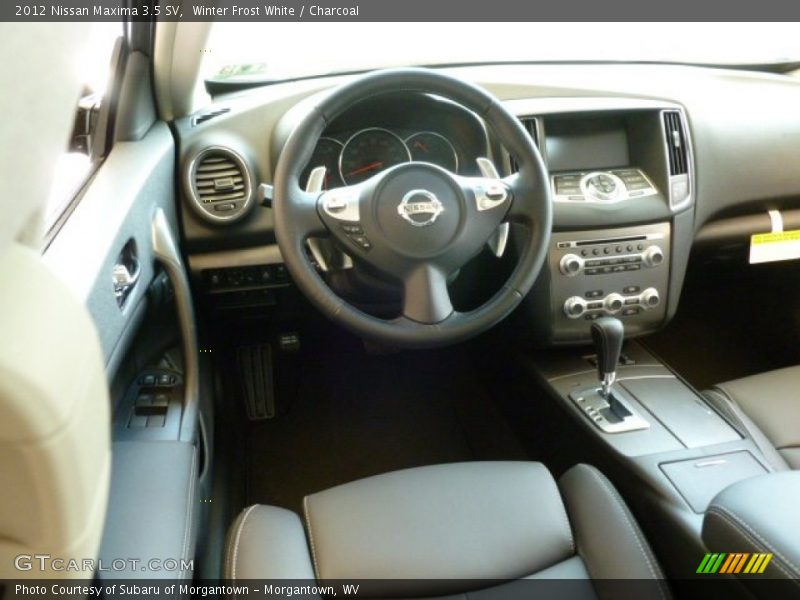 Winter Frost White / Charcoal 2012 Nissan Maxima 3.5 SV