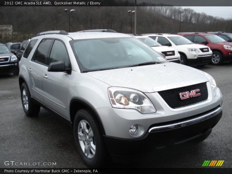Quicksilver Metallic / Ebony 2012 GMC Acadia SLE AWD