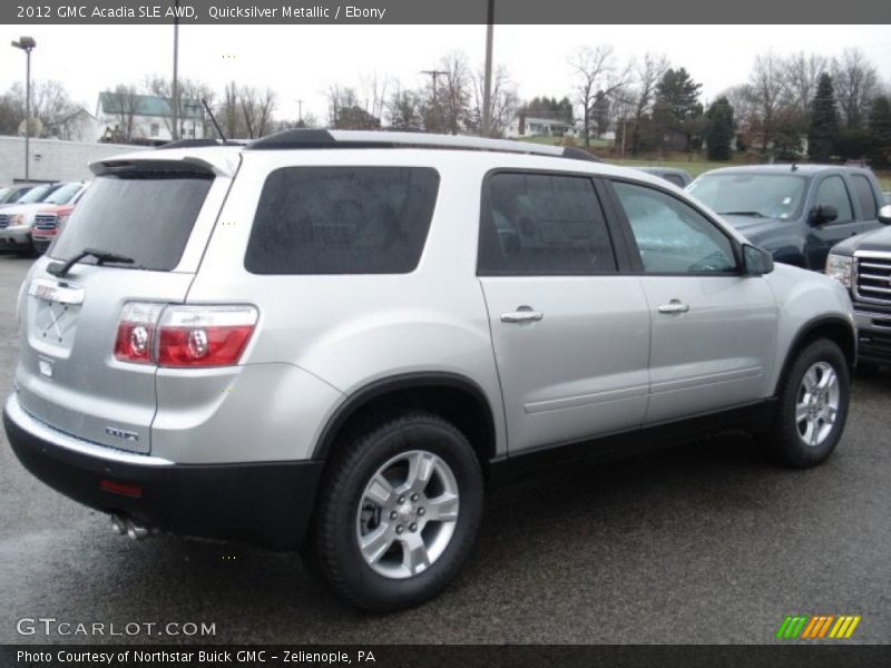 Quicksilver Metallic / Ebony 2012 GMC Acadia SLE AWD