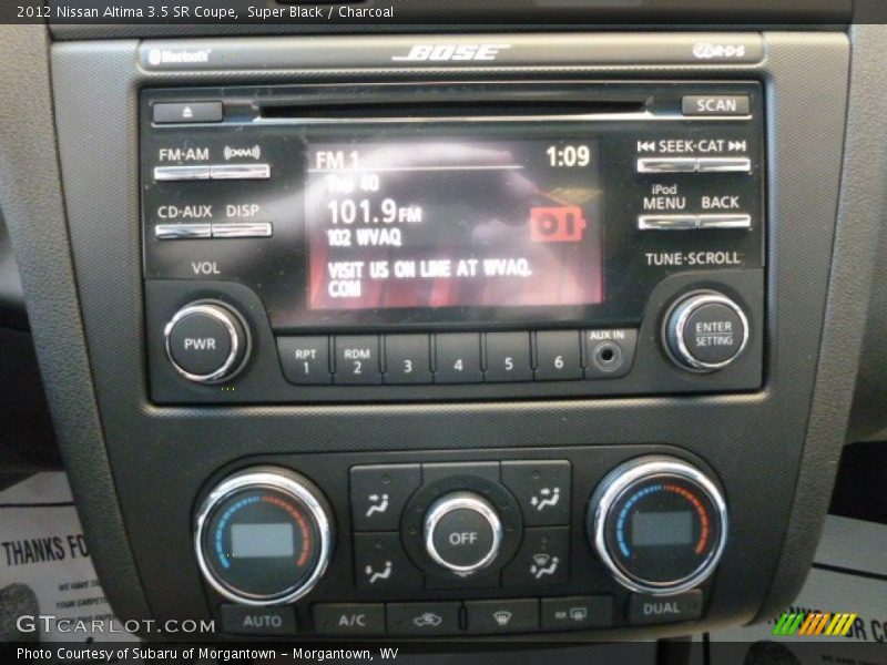 Super Black / Charcoal 2012 Nissan Altima 3.5 SR Coupe