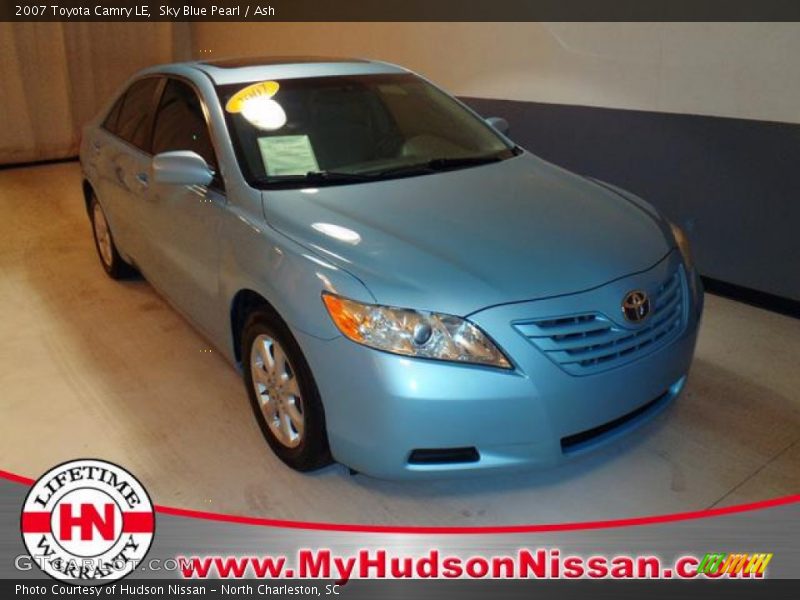 Sky Blue Pearl / Ash 2007 Toyota Camry LE