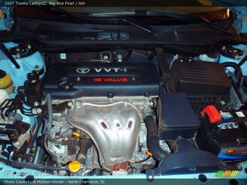 Sky Blue Pearl / Ash 2007 Toyota Camry LE