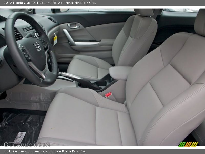 Polished Metal Metallic / Gray 2012 Honda Civic EX-L Coupe