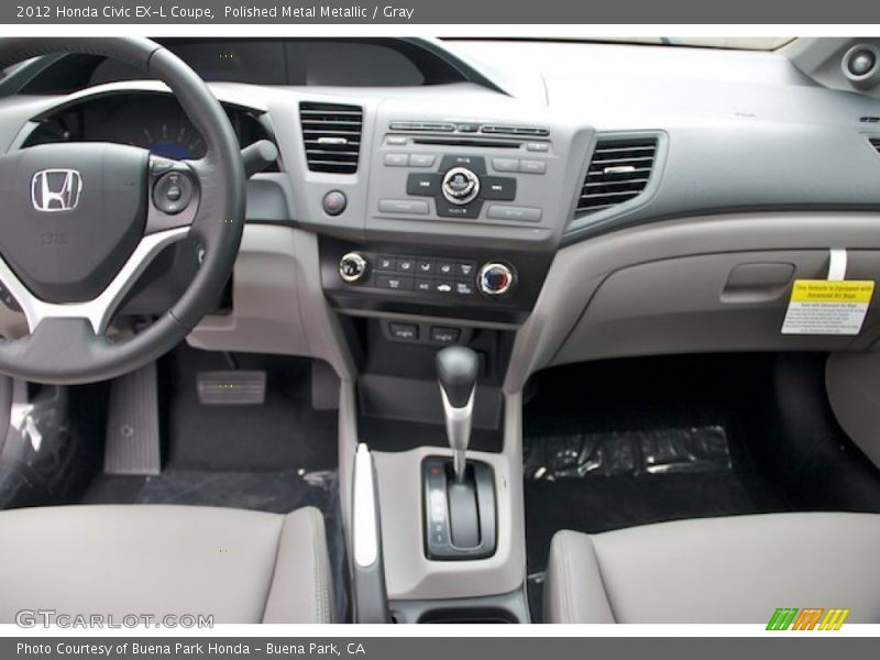 Polished Metal Metallic / Gray 2012 Honda Civic EX-L Coupe