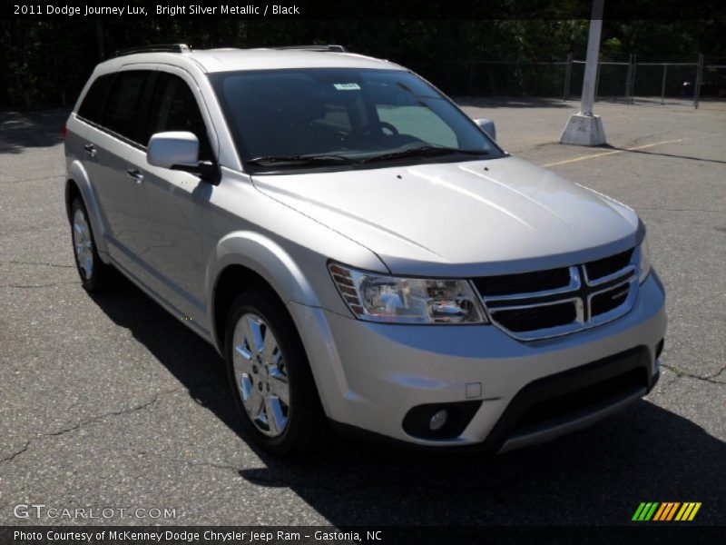 Bright Silver Metallic / Black 2011 Dodge Journey Lux