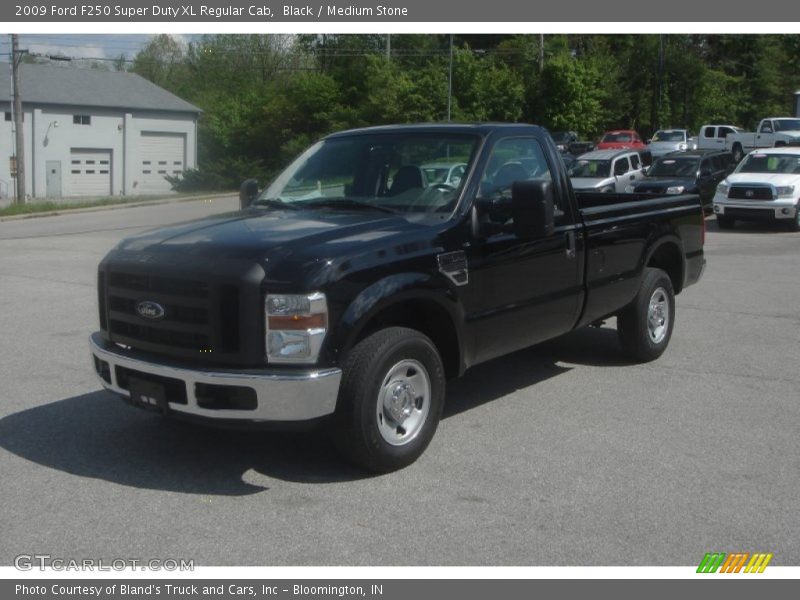 Black / Medium Stone 2009 Ford F250 Super Duty XL Regular Cab