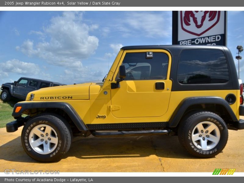 Solar Yellow / Dark Slate Gray 2005 Jeep Wrangler Rubicon 4x4