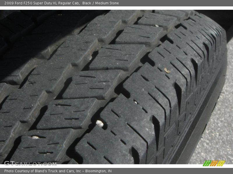 Black / Medium Stone 2009 Ford F250 Super Duty XL Regular Cab
