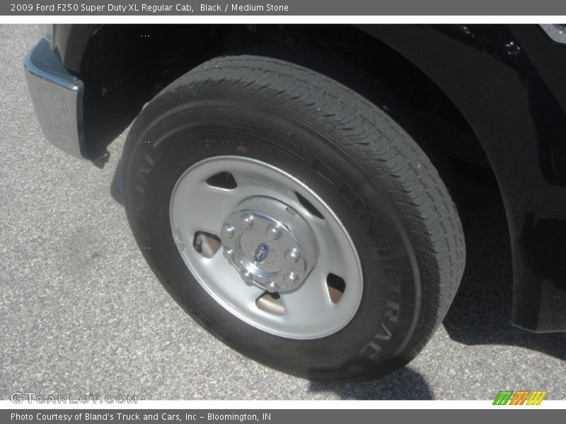 Black / Medium Stone 2009 Ford F250 Super Duty XL Regular Cab