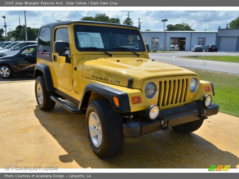 Solar Yellow / Dark Slate Gray 2005 Jeep Wrangler Rubicon 4x4
