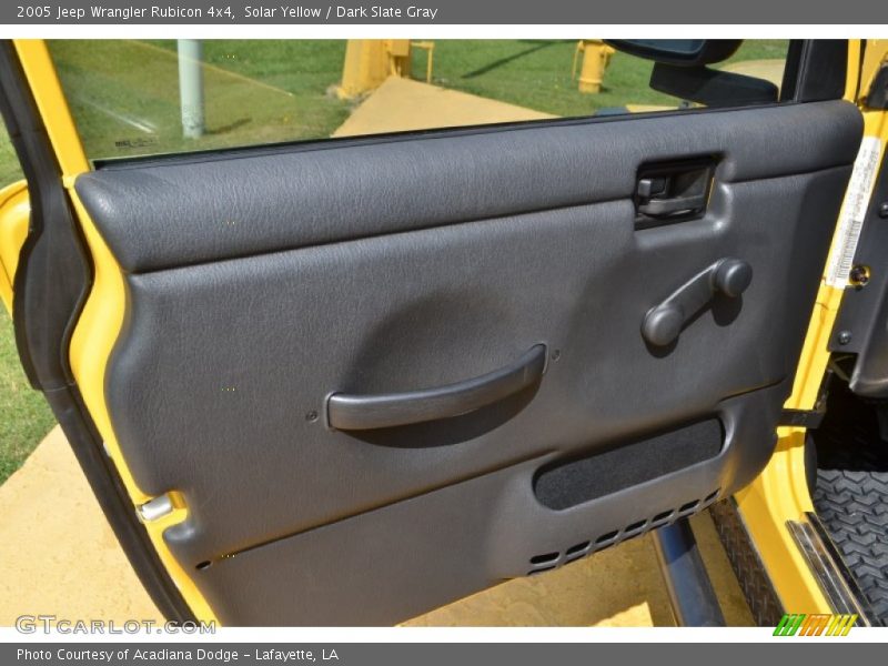 Solar Yellow / Dark Slate Gray 2005 Jeep Wrangler Rubicon 4x4