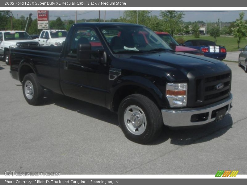 Black / Medium Stone 2009 Ford F250 Super Duty XL Regular Cab